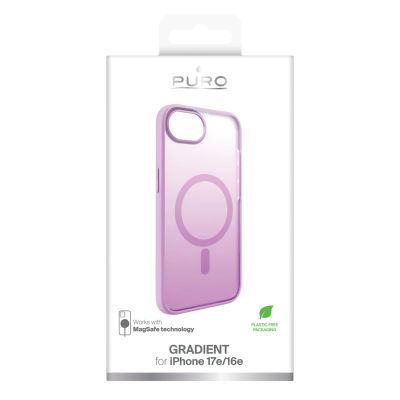 2. Puro Gradient MagSafe Silikonhülle für iPhone 16e/17e – Pink