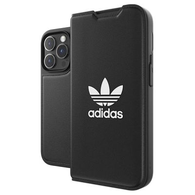 8. Adidas OR Booklet Case BASIC iPhone 14 Pro 6,1" schwarz/schwarz weiß 50182