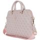 3. Guess 4G Zipper Pocket Triangle Logo 15" Laptoptasche - Rosa