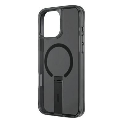 5. Uniq Eleva mit Vertica Stand Hülle für iPhone 16 Pro – Schwarz