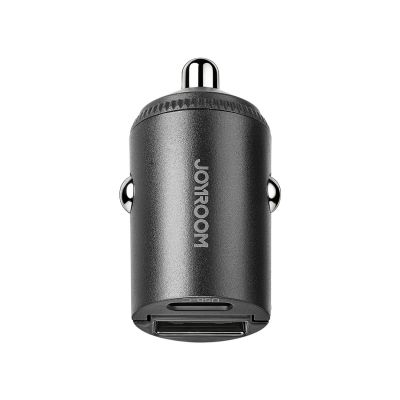 3. Joyroom JR-CCN18 65W A+C Mini-Kfz-Ladegerät mit Zugringverschluss, Schwarz