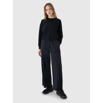 2. Damen-Sweatshirt mit offenem Reißverschluss und Modal 4F 4FWSS25TSWSF1576-20S