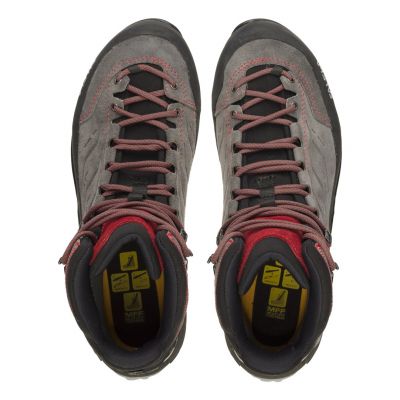 5. Salewa MTN Trainer Mid GTX Herren Erwachsene Dunkelgrau, Grau, Rot