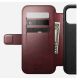 7. NOMAD Modern Leather Folio - MagSafe-kompatible Lederhülle für iPhone 17 Pro Max, Horween-Leder (burgunderrot)