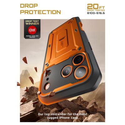 3. Supcase Unicorn Beetle Pro Hülle für iPhone 17 Pro Max – Orange