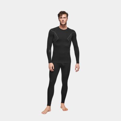 24. Alpinus Active Base Layer Set schwarz und grau Thermounterwäsche M GT43257