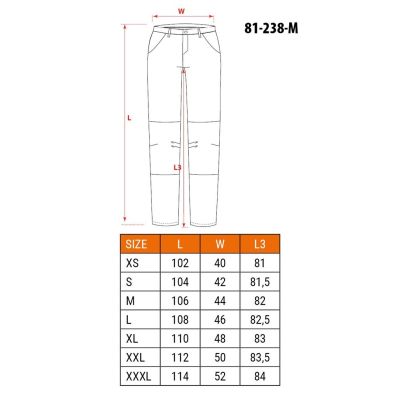 HD Slim Arbeitshose, Gürtel, Größe M