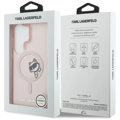 8. Karl Lagerfeld IML Peekaboo Choupette MagSafe Hülle für Samsung Galaxy S26 Ultra - Pink