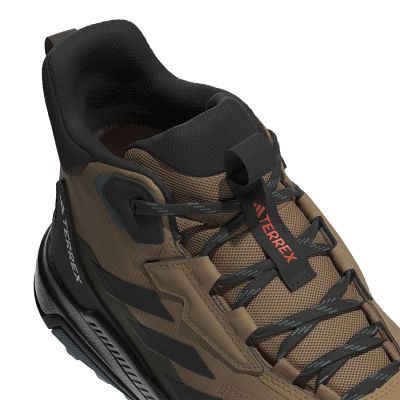 4. Adidas TERREX Anylander Mid RAIN.RDY Wanderschuhe – Karton/Schwarz/Olivgrün, Größe: 44