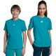 7. adidas Essentials Tee 160 Grünes Kinder-T-Shirt JW0005