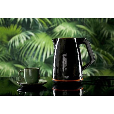 4. Wasserkocher Adler AD 1277 b (2200 W, 1,7 l; schwarz)