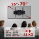 11. Maclean MC-781 TV-Wandhalterung (Schwenk-, Wand- und Neigefunktion; 26" - 55"; max. 45 kg)