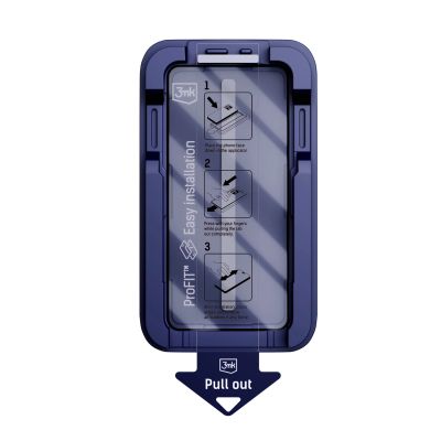 18. 9H-gehärtetes Glas mit 3MK HardGlass Max Sichtschutzfilter für iPhone 15 Pro