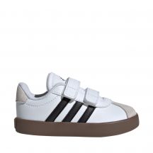 Adidas VL Court 3.0 Skateboardschuhe für Kinder, Weiß und Grau, ID9157