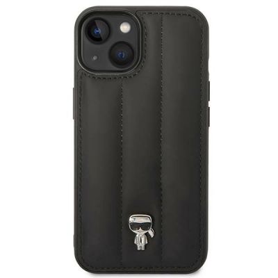 3. Karl Lagerfeld Puffy Ikonik Pin Case für iPhone 14 / 15 / 13 - Schwarz