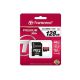 3. 128 GB Transcend SDXC UHS1 microSD-Karte mit Adapter