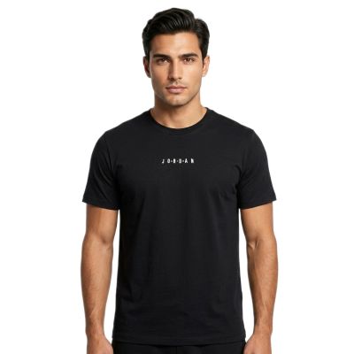 4. Air Jordan Jumpman besticktes Air Crew Herren-T-Shirt Schwarz - DM3182-010