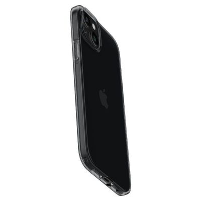 4. Spigen Crystal Flex Hülle für iPhone 15 Plus – grau und transparent