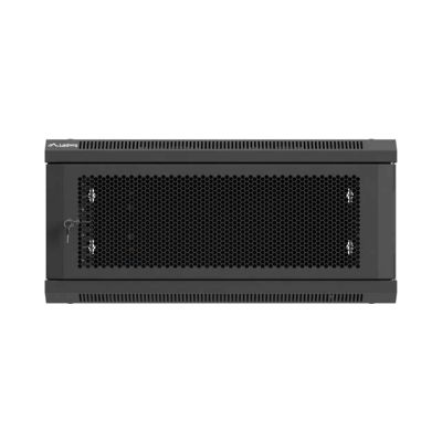 10. LANBERG Wandregalschrank 19" 4HE 600x600 SCHWARZ PERFORIERTÜREN (FLACHVERPACKT)