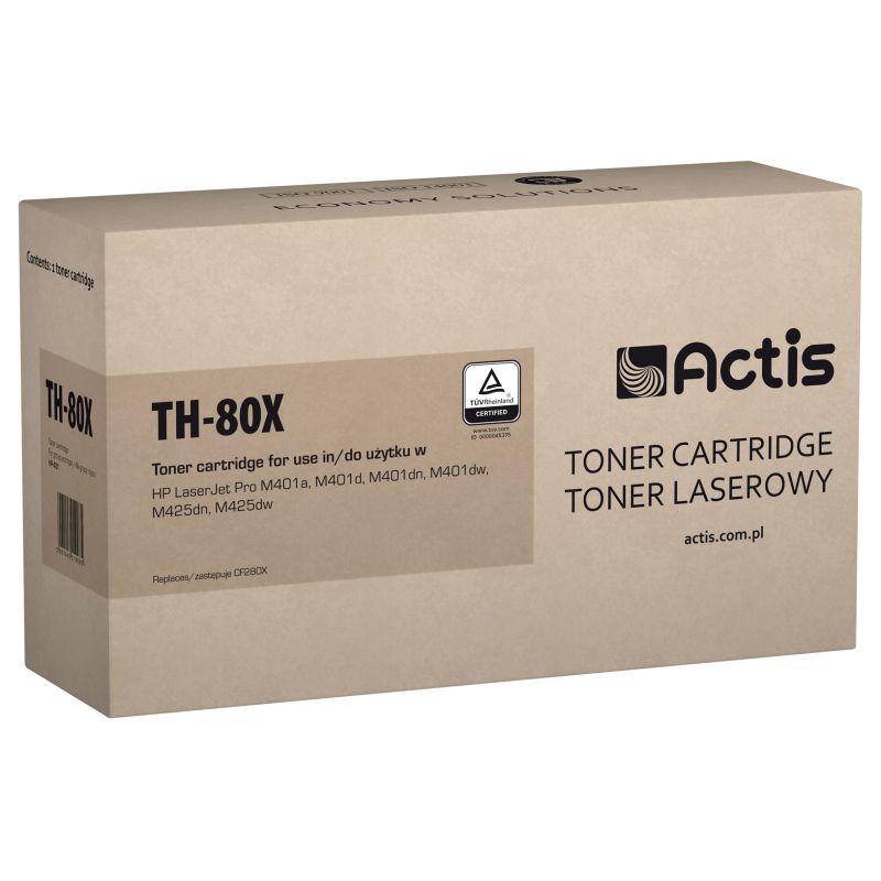 Actis TH-80X Toner (ersetzt HP 80X CF280X; Standard; 6900 Seiten; Schwarz)