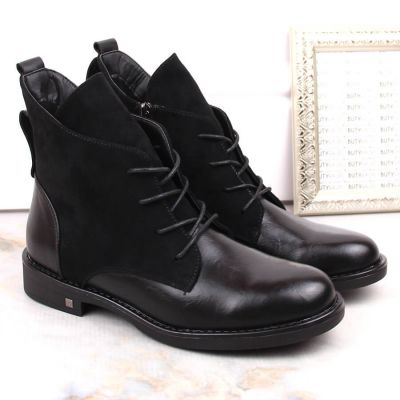 6. Isolierte flache Stiefeletten Potocki W WOL88C schwarz