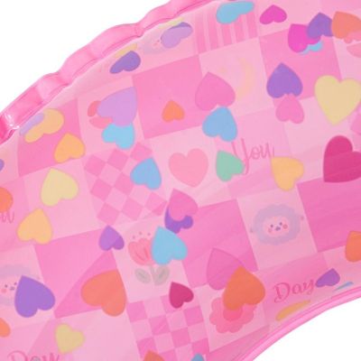 4. Schwimmring 90 cm, rosa Herzen, 35663