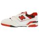 2. Lifestyle-Schuhe New Balance 550 Weiß-Rote Sneaker - BB550SE1