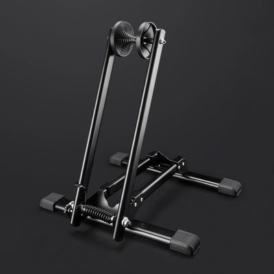 3. Rockbros 27210001001 Klappbarer Fahrradständer – Schwarz
