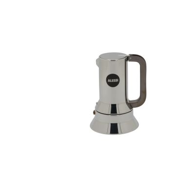 5. Alessi 9090/3 3-Tassen-Kaffeemaschine aus Edelstahl mit Induktionsfunktion