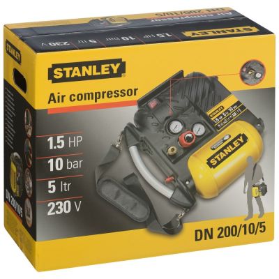9. Ölfreier Kompressor 230 V 1,5 PS 5 l STANLEY