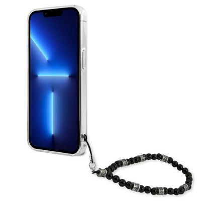 5. Guess GUHCP13MKPSBK iPhone 13 6.1" Transparente Hardcase Black Pearl
