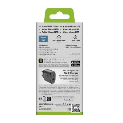 4. SBS LTHL200 USB-A – Micro-USB-Kabel 1 m – schwarz