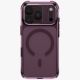 2. Uniq LifePro Xtreme Magclick Ladehülle für iPhone 18 Pro / 17 Pro – Transparentes Burgunderrot