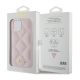 8. Guess Quilted Metal Logo-Hülle für iPhone 15 – Rosa