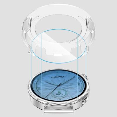 4. Tech-Protect Easy Set+ 2er-Pack Panzerglas für Huawei Watch GT 5 41 mm - Transparent