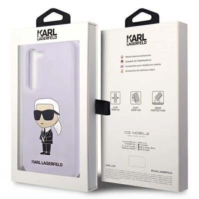 8. Karl Lagerfeld KLHCS23MSNIKBCU S23+ S916 Hardcase lila/lila Silikon Ikonik