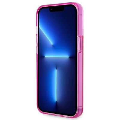 5. Karl Lagerfeld KLHCP14XLCKVF iPhone 14 Pro Max 6.7" pink / pink Hardcase Liquid Glitter Elong