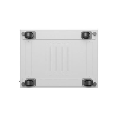 3. 19" 15U 600x800 LCD-Einbauschrank mit grauer Glastür, Lanberg (Flat Pack) V2