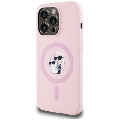 2. Karl Lagerfeld Silikon Karl&Choupette MagSafe Case für iPhone 14 Pro Max - Pink