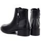 5. Schwarze Sergio Leone Damen-Ankle-Boots aus Leder mit Blockabsatz