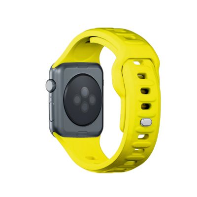 10. 3mk Silikon- Watch für Apple Watch 38/40/41 mm – Gelb