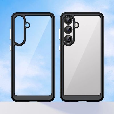7. Outer Space Hülle für Samsung Galaxy A36 Cover mit Flexiblem Rahmen - Schwarz