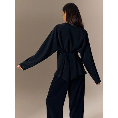2. Damen-Sweatshirt mit Bindebändern und Modal, reguläre Passform, Größe 4F 4FRSS26TSWSF2784-20S