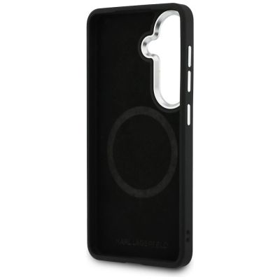 7. Karl Lagerfeld Perforierte KL MagSafe Hülle für Samsung Galaxy S26+ - Braun
