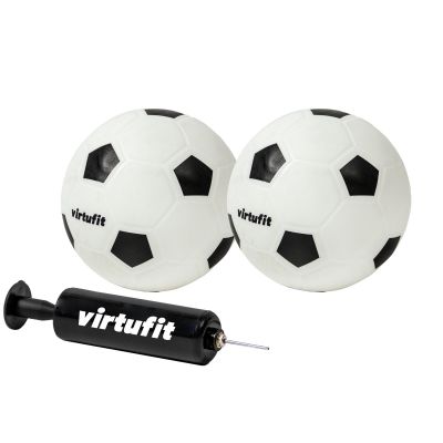 3. VIRTUFIT KINDER-FUSSBALLTOR-SET MIT 2 BÄLLEN UND PUMPE - FUSSBALLTORE - 92