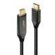 Lindy 40931 2m HDMI Typ A (Standard) DisplayPort Kabeladapter Schwarz