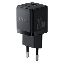 Baseus Palm 20W USB-C USB-A Wandladegerät - Schwarz