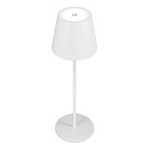 RealPower LED-Tischlampe dimmbar kalt/warm mit Akku,weiß