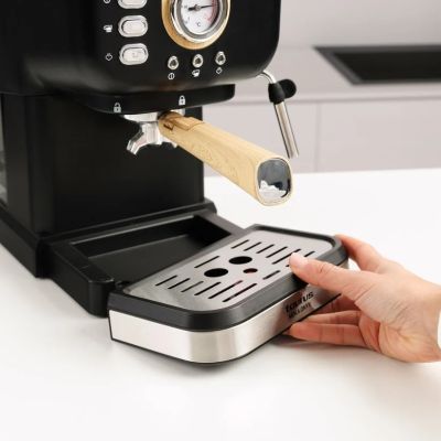 3. Taurus Onyx Moka 1050W Espressomaschine | 20 Bar Holz