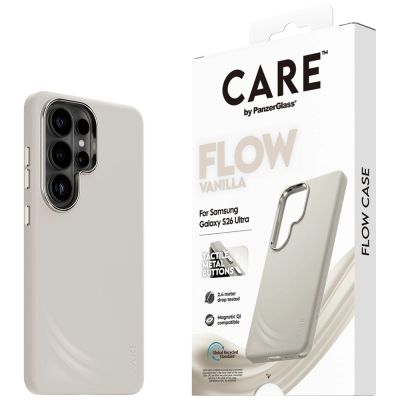 5. CARE by PanzerGlass Flow Vanilla Qi Hülle für Samsung Galaxy S26 Ultra - Beige